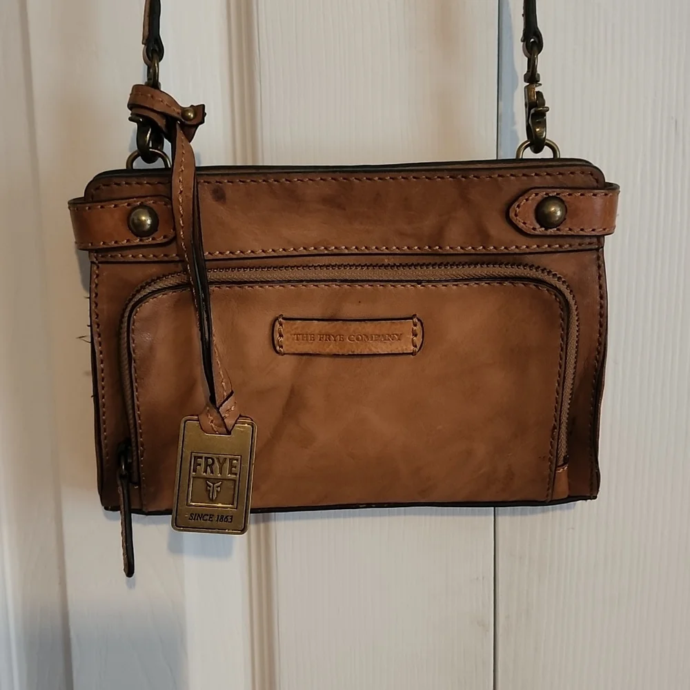 Frye Tan Leather Crossbody Bag - Picture 5 of 14